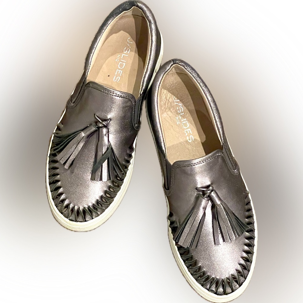 J/Slides Tassel Slip On Womens 6 Platform Loafer Sneaker